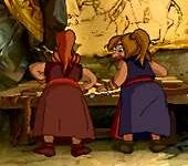 Two bearded female dwarves.