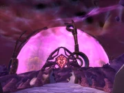 Eco-Dome Midrealm, encased in a channeled energy layer, not unlike Dalaran.