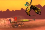 The Alliance Battling Hive'Zora Abomination.