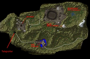 Map of Hyjal labled with the various arrakoan camps