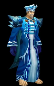 Human male wearing the Glacial armor