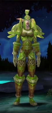 Night elf female wearing Lieutenant Commander's Pursuit