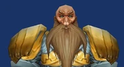 Dwarf wearing the Barrage Shoulders
