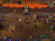 A Horde raid faces Roman'khan (prior to patch 2.3)