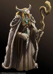 A female tauren healer.