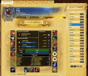 Screenshot of a Character Sheet