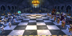 The chess board in the Gamesman's Hall