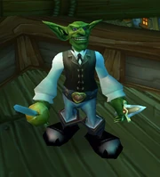 Baron Revilgaz, leader of the Blackwater Raiders and lord of Booty Bay