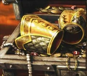 A steadied hand strikes true.Wristguards of True Flight art from the WoW TCG.