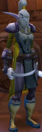Night elf female wielding the Wicked Mithril Blade