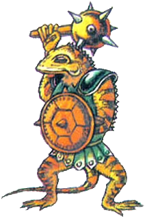 A Lizalfos from The Adventure of Link