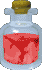 Artwork of a bottle of Red Potion from Ocarina of Time and Majora's Mask