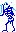 A blue Stalfos from The Adventure of Link