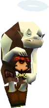 Dampé as a ghost