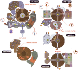 A map of Snowhead Temple