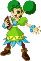 Farore as she appeared in The Legend of Zelda: Oracle of Ages & The Legend of Zelda: Oracle of Seasons.