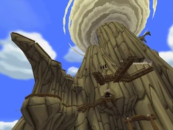 The peak of Dragon Roost Island