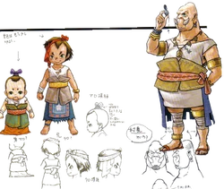 Artwork of various humans from Twilight Princess