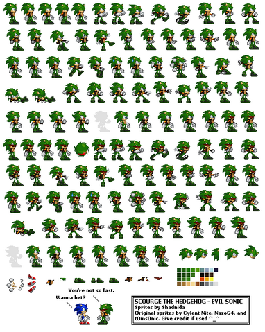 Image - Scourge Sprites.png - Sonic News Network, the Sonic Wiki