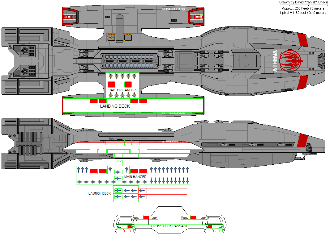 Battlestar Galactica Ship Plans